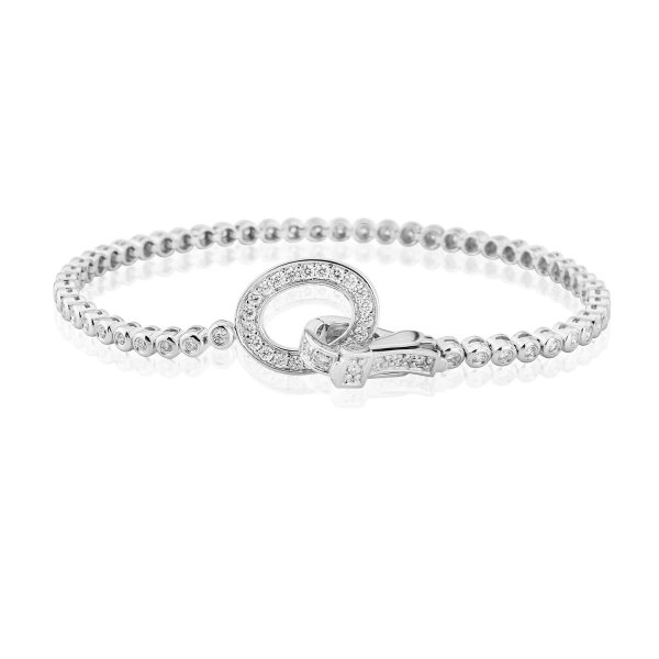 Diamond Rubover Line Bracelet 0.95cts