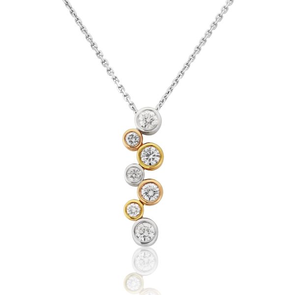 Brilliant Cut Diamond 7 Stone Pendant 0.35cts