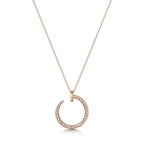 Diamond Nail Design Pendant 0.30cts