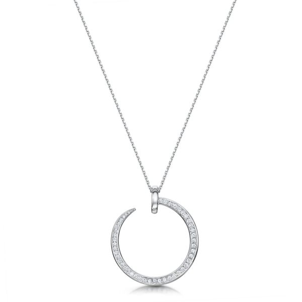 Diamond Nail Style Pendant 0.25cts