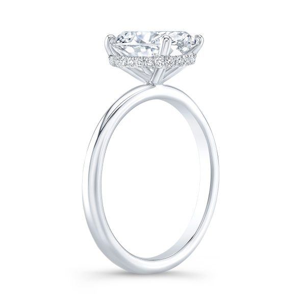 Elizabeth Lab Grown Oval Diamond Halo Ring