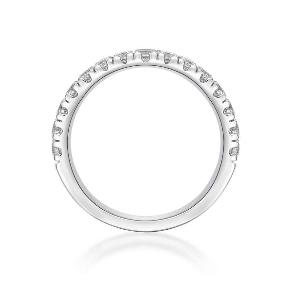 Micro Claw Set Diamond Wedding Ring 0.75cts