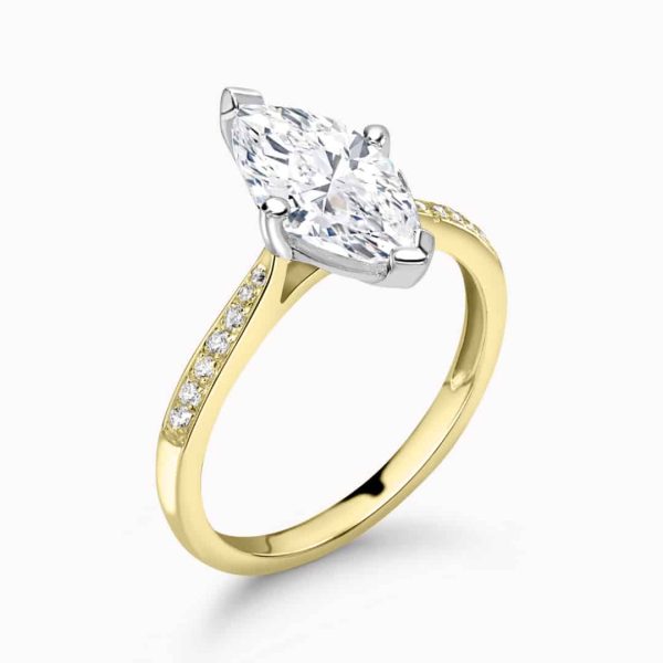 Fern Lab Grown Marquise Sidestone Ring