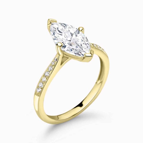 Fern Lab Grown Marquise Sidestone Ring