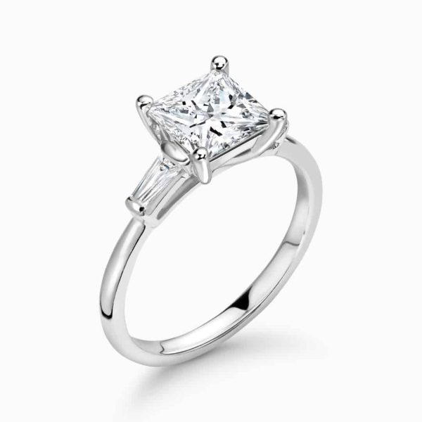 Marla Lab Grown Princess Diamond Trilogy Ring