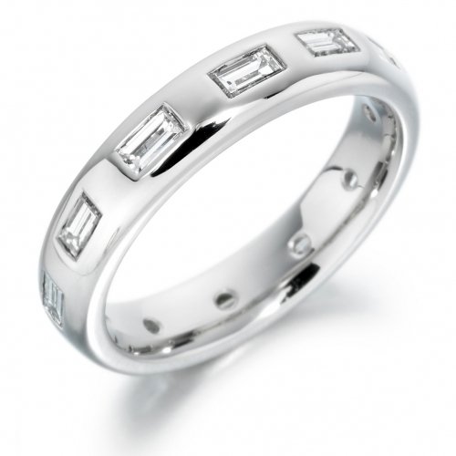 Baguette Cut Diamond Wedding Ring 1.02cts