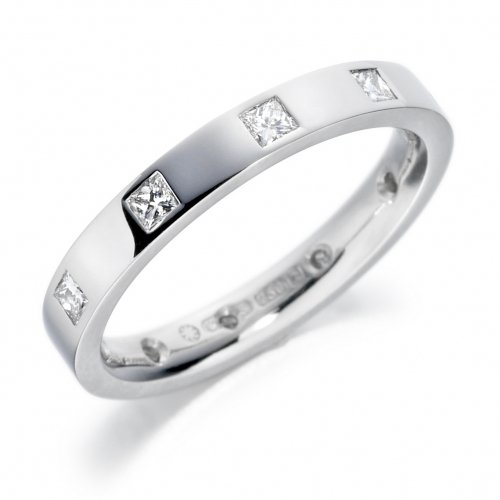 Princess Cut Diamond Wedding Ring 0.60cts