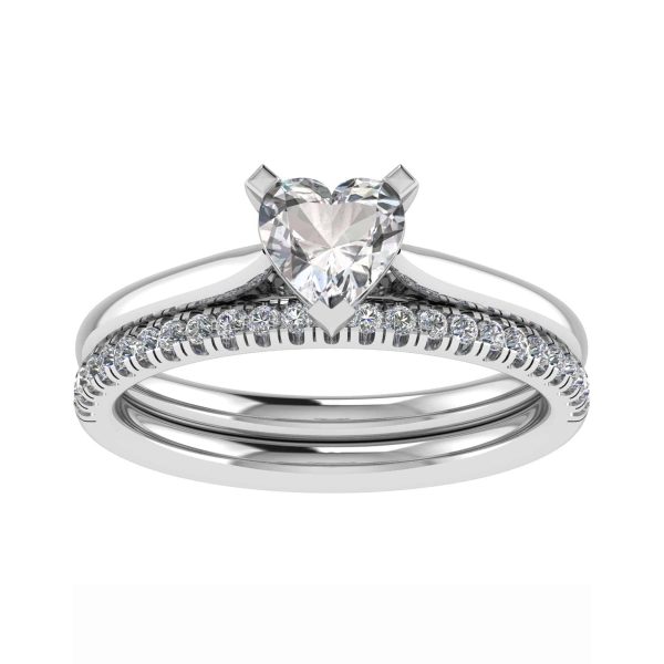 Adore Lab Grown Heart Diamond Solitaire Ring