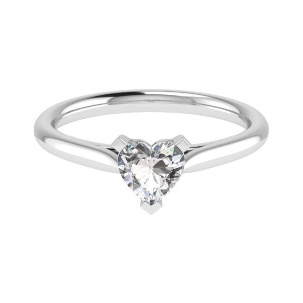 Adore Natural Heart Diamond Solitaire Ring