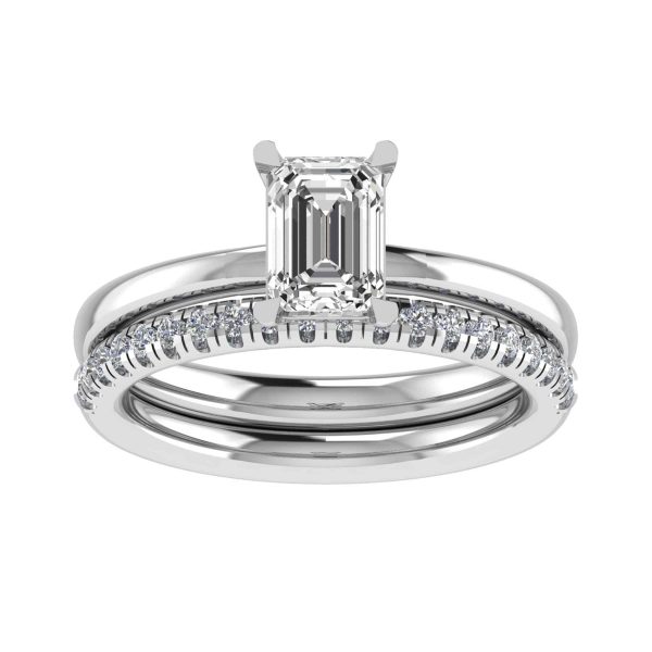 Alba Natural Emerald Diamond Solitaire Ring
