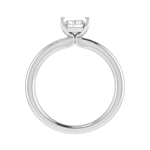 Alba Lab Grown Emerald Diamond Solitaire Ring