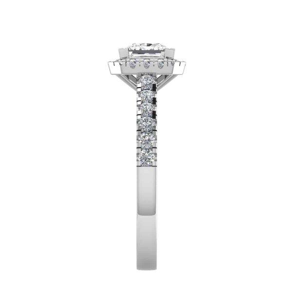 Alula Lab Grown Princess Diamond Halo Ring