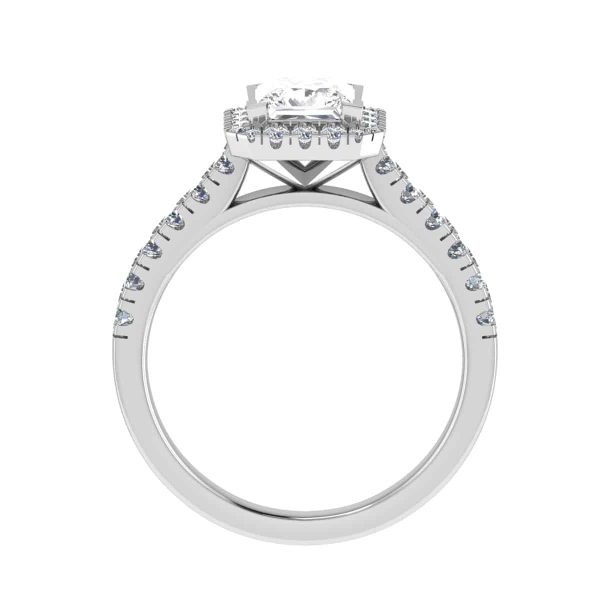 Alula Lab Grown Princess Diamond Halo Ring