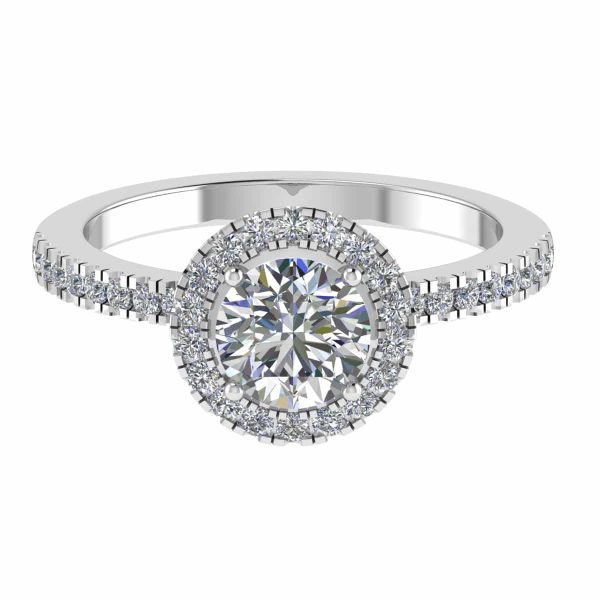 Amelia Lab Grown Round Diamond Halo Ring