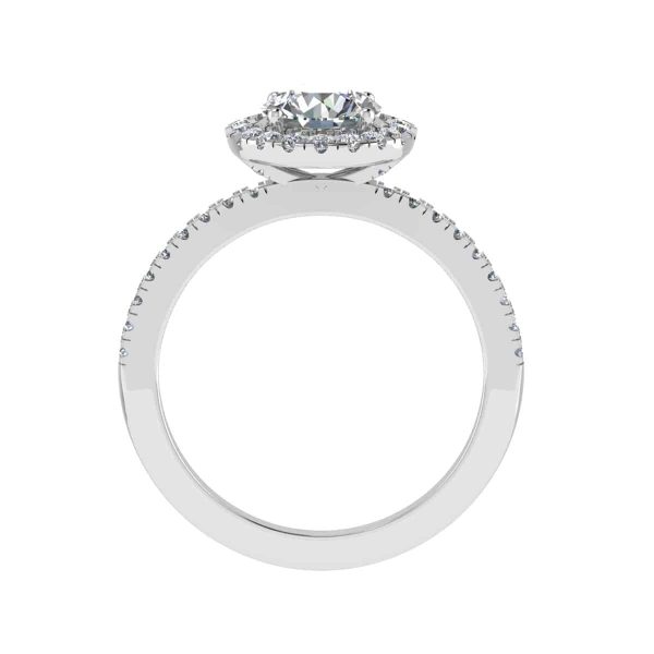Amelia Natural Round Diamond Halo Ring