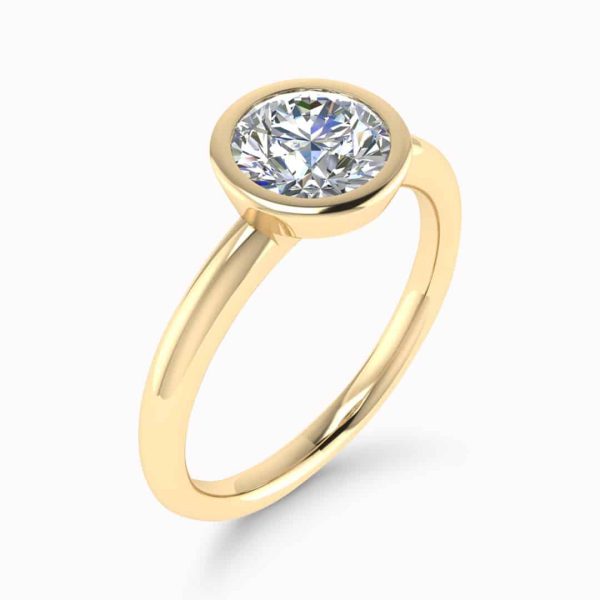 Aria Natural Round Diamond Solitaire Ring