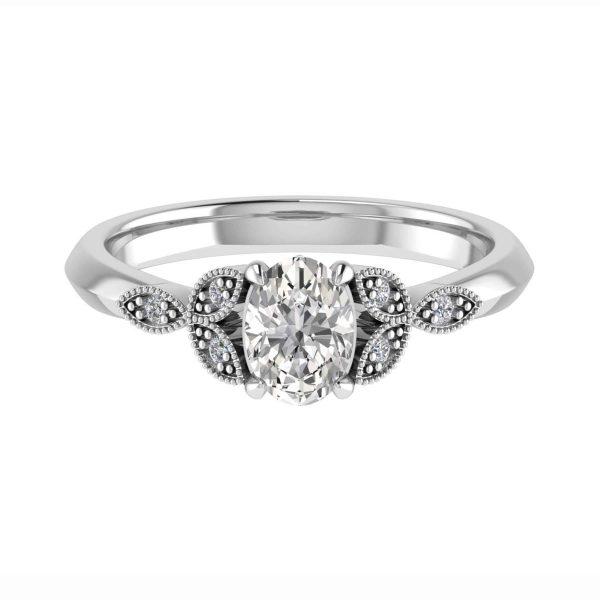Aspen Lab Grown Oval Diamond Vintage Ring