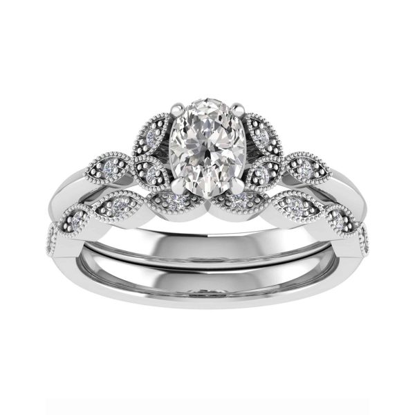 Aspen Lab Grown Oval Diamond Vintage Ring
