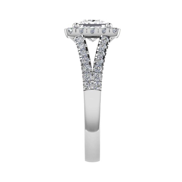 Astra Natural Princess Diamond Halo Ring