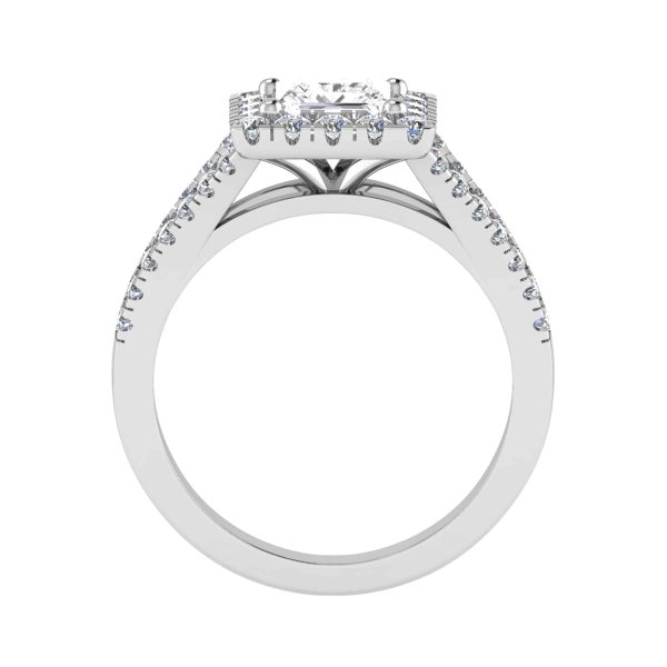 Astra Natural Princess Diamond Halo Ring