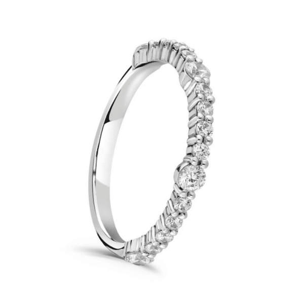 Brilliant Cut Diamond Wedding Ring in Platinum 0.38cts