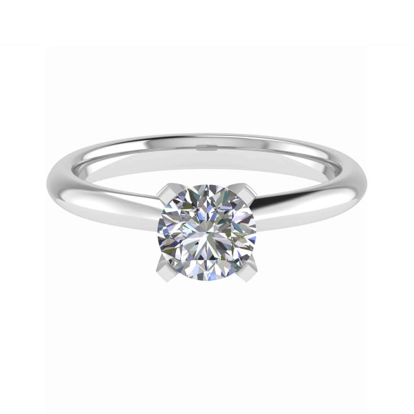 Belle Natural Round Diamond Solitaire Ring