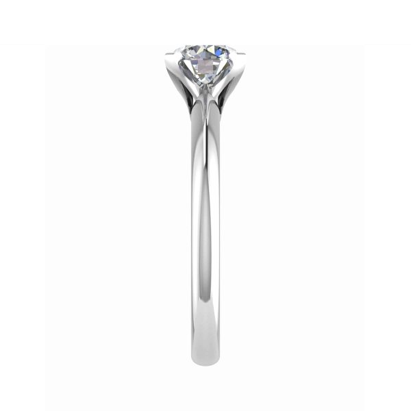 Belle Natural Round Diamond Solitaire Ring