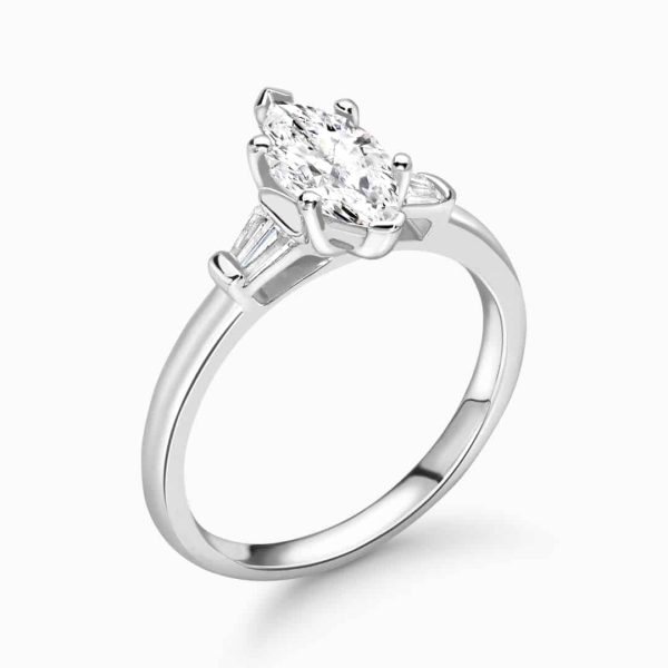 Blossom Lab Grown Marquise Trilogy Ring