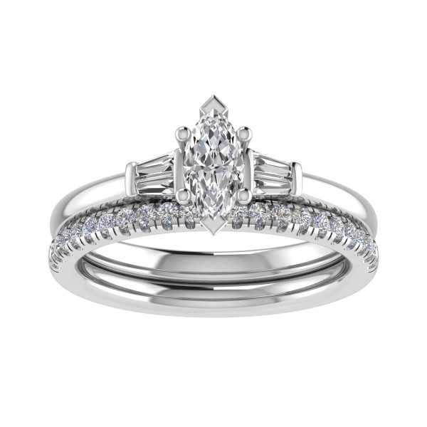 Blossom Lab Grown Marquise Trilogy Ring