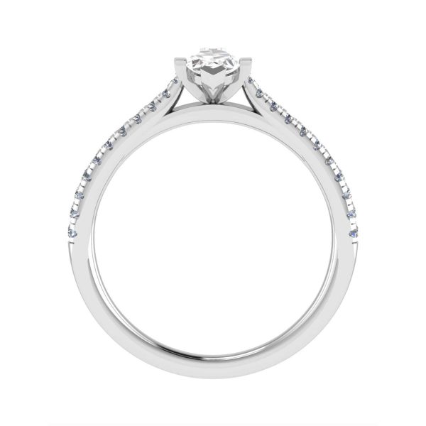 Brooklyn Lab Grown Marquise Sidestone Ring