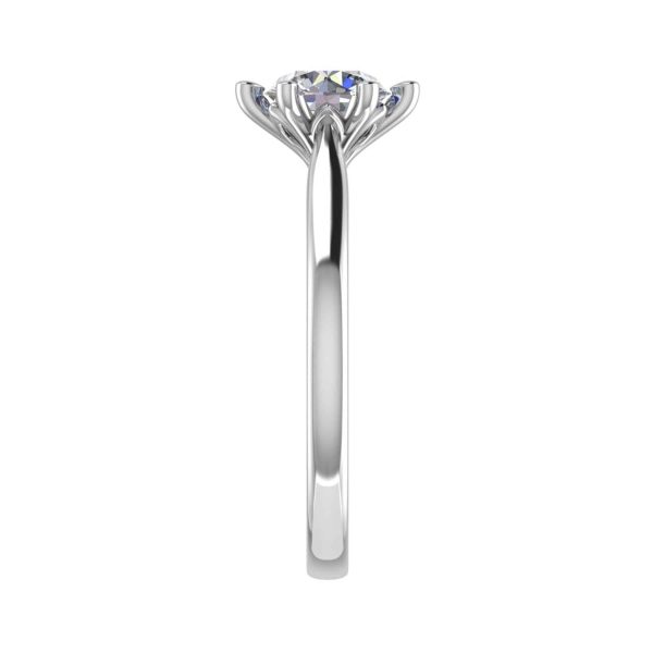 Carlotta Lab Grown Round Diamond Solitaire Ring