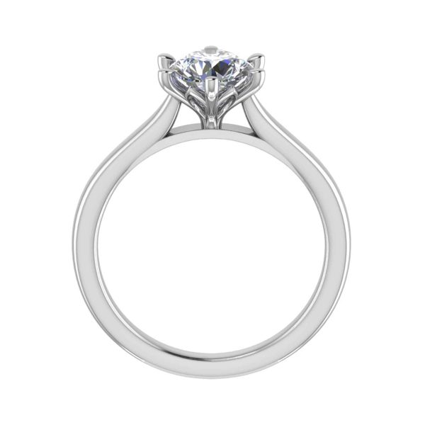 Carlotta Lab Grown Round Diamond Solitaire Ring