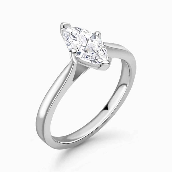 Carmen Lab Grown Marquise Solitaire Ring
