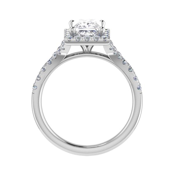 Celeste Lab Grown Princess Diamond Halo Ring