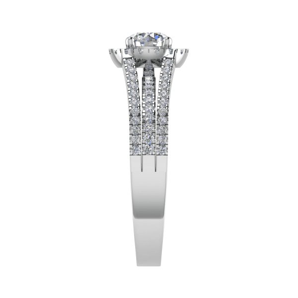 Charlotte Natural Round Diamond Halo Ring