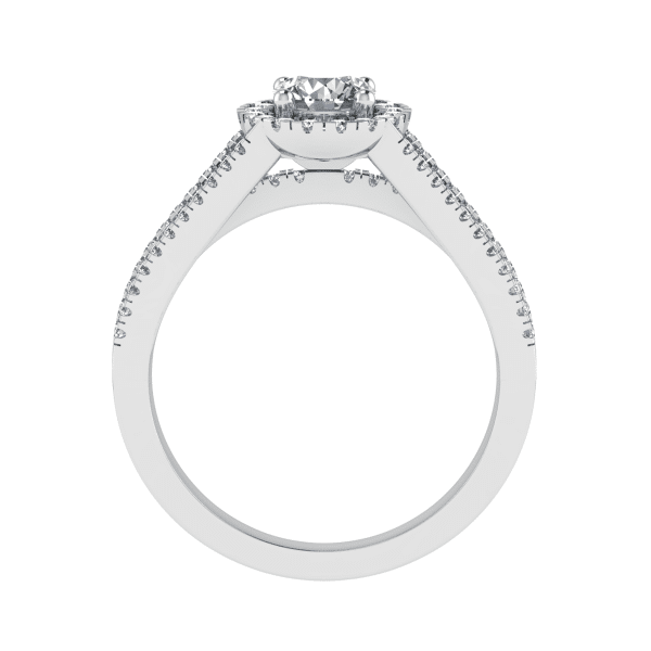 Charlotte Natural Round Diamond Halo Ring