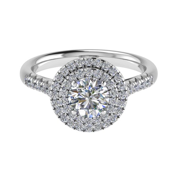 Chloe Lab Grown Round Diamond Halo Ring