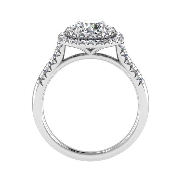 Chloe Lab Grown Round Diamond Halo Ring