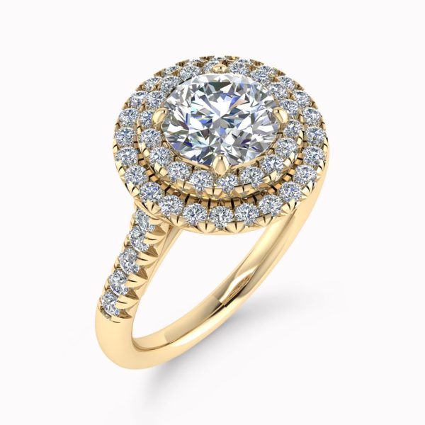 Chloe Natural Round Diamond Halo Ring