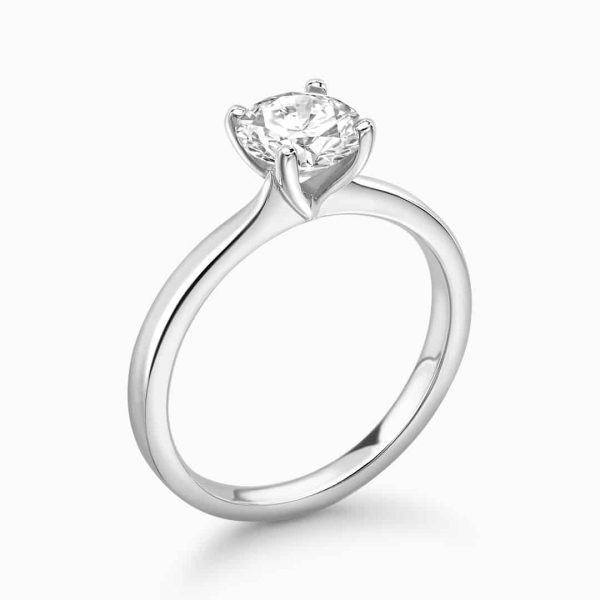 Clara Lab Grown Round Diamond Solitaire Ring