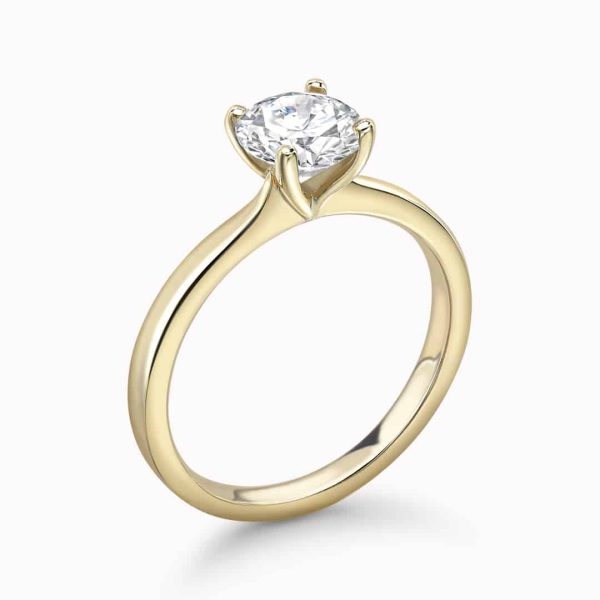 Clara Lab Grown Round Diamond Solitaire Ring