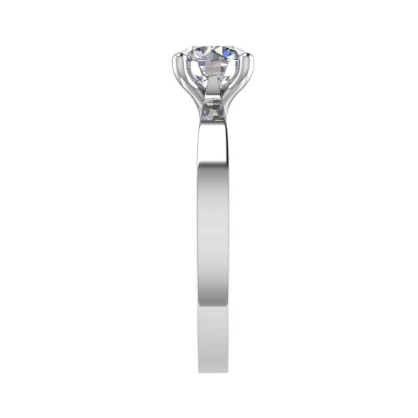 Clara Natural Round Diamond Solitaire Ring