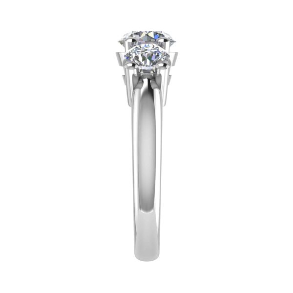 Clio Lab Grown Round Diamond Trilogy Ring