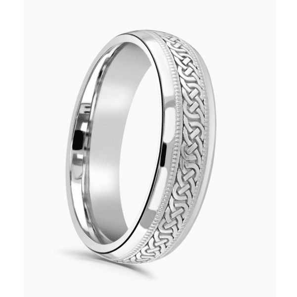 Gents Celtic Patterned Wedding Ring