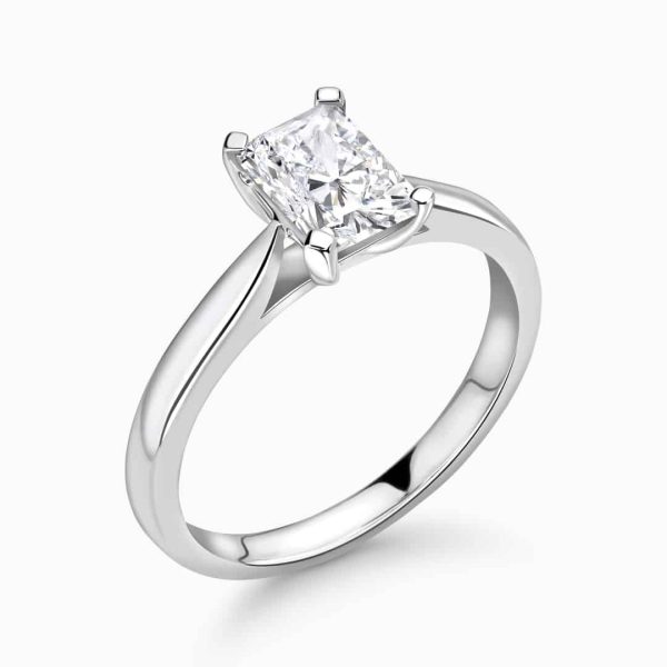 Dawn Lab Grown Radiant Diamond Solitaire Ring