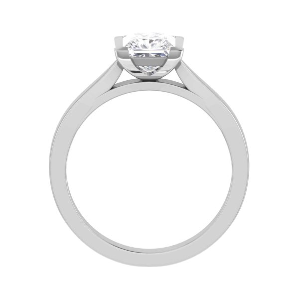 Delilah Natural Princess Diamond Solitaire Ring
