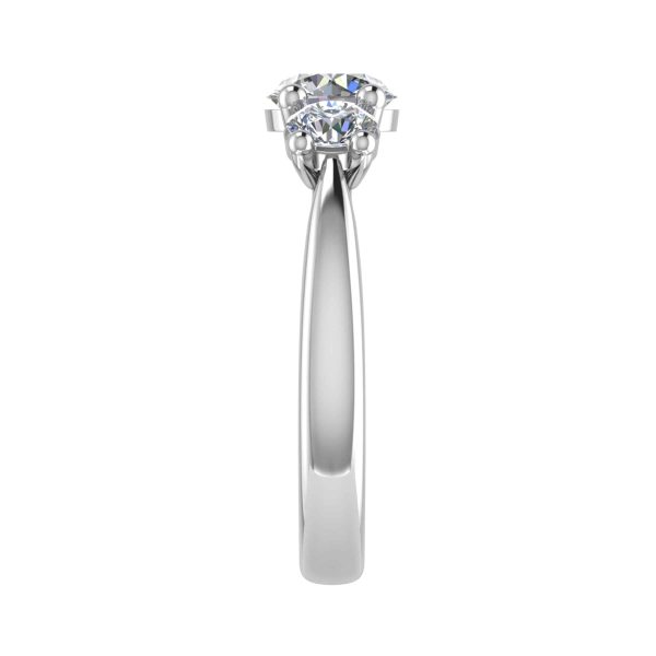 Demi Lab Grown Round Diamond Trilogy Ring
