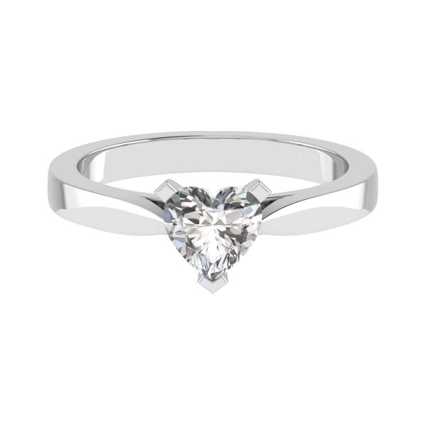 Desire Lab Grown Heart Solitaire Ring