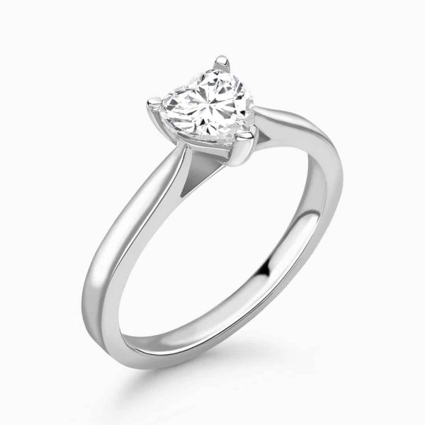 Desire Lab Grown Heart Solitaire Ring