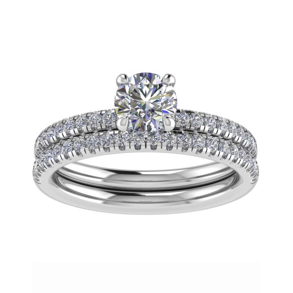 Elizabeth Lab Grown Round Diamond Hidden Halo Ring